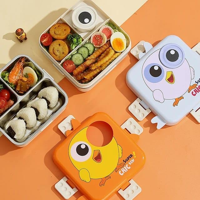 Colorful Kids Tiffin Box – Safe & Durable | Flat 50% OFF + COD Available