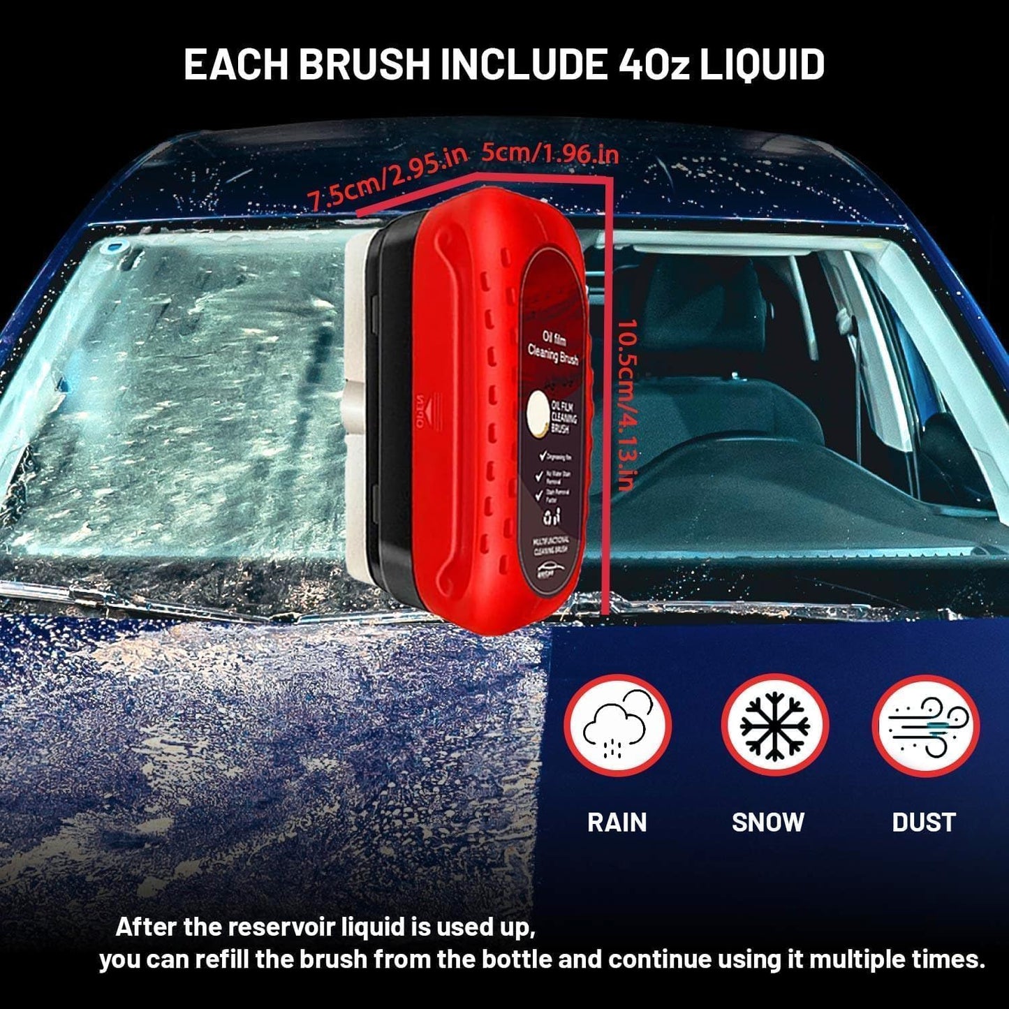 Windshield Scrub Brush – flat 50% off | now ₹499 | COD + free delivery