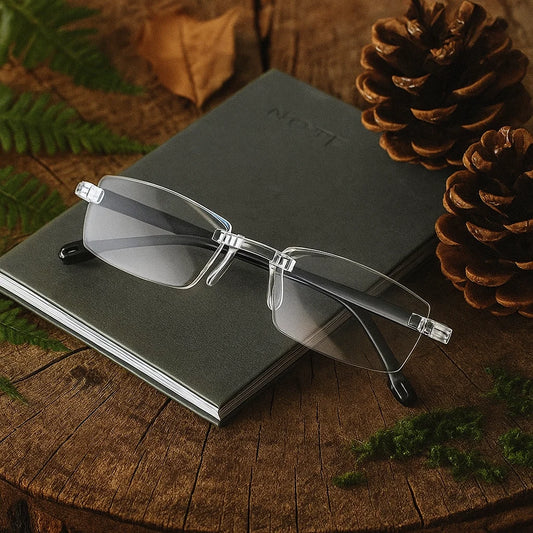 Buy 1 Get 1 Free Rimless One Power Auto Focus Reading Glasses - @ 50% Discount + Free Shipping